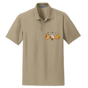 Spooky Ghosts Treat Or Treating Ghost Boo Spooky Squad Gift Dry Zone Grid Polo