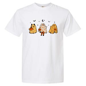 Spooky Ghosts Treat Or Treating Ghost Boo Spooky Squad Gift Garment-Dyed Heavyweight T-Shirt