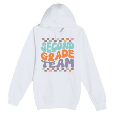 Second Grade Team Teacher Student Back To School 2nd Grade Gift Premium Pullover Hoodie