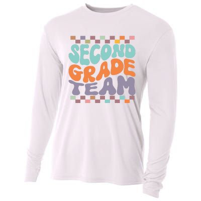 Second Grade Team Teacher Student Back To School 2nd Grade Gift Cooling Performance Long Sleeve Crew