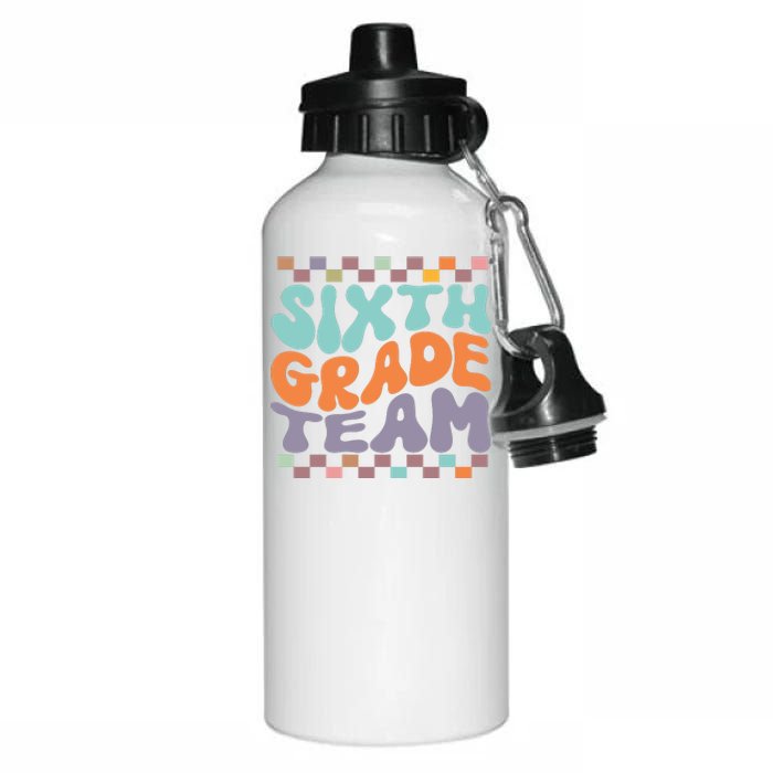 Sixth Grade Team Teacher Student Back To School 6th Grade Gift Aluminum Water Bottle 