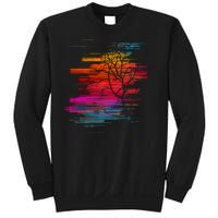 Sunset Glitch Tree Sweatshirt