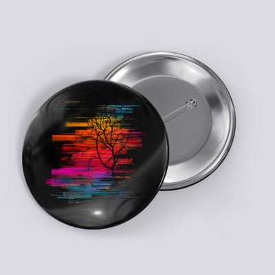 Sunset Glitch Tree Button