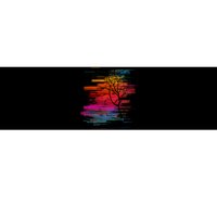 Sunset Glitch Tree Bumper Sticker