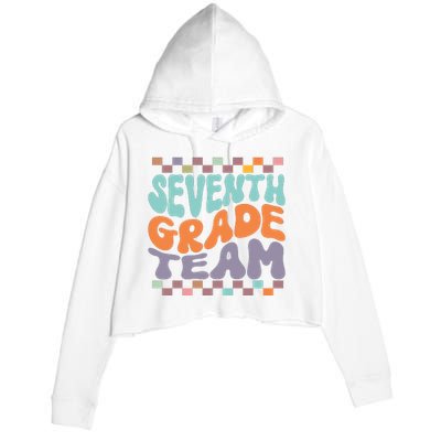 Seventh Grade Team Teacher Student Back To School 7th Grade Gift Crop Fleece Hoodie