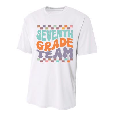 Seventh Grade Team Teacher Student Back To School 7th Grade Gift Performance Sprint T-Shirt