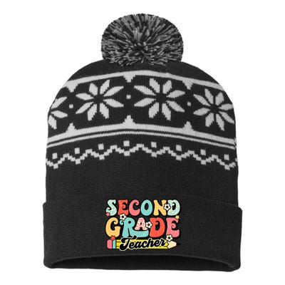 Second Grade Teacher 2nd Grade Teacher USA-Made Snowflake Beanie