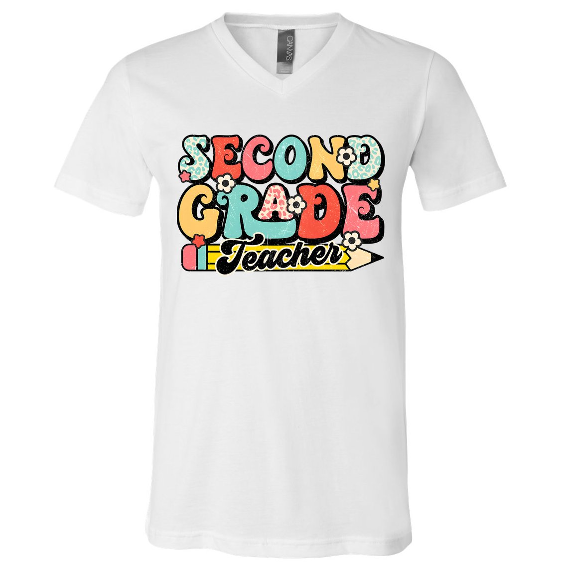 Second Grade Teacher 2nd Grade Teacher V-Neck T-Shirt