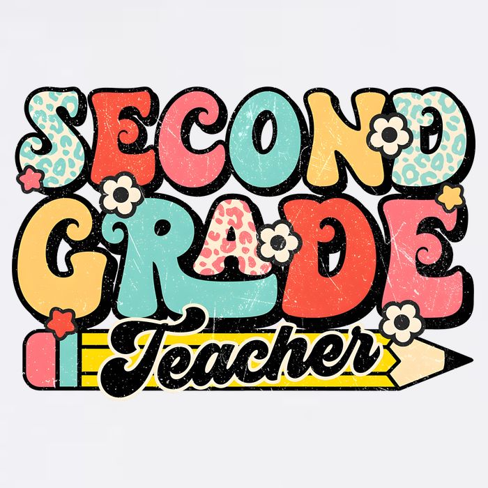 Second Grade Teacher 2nd Grade Teacher Flatbill Hat