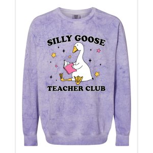 Silly Goose Teacher Club Colorblast Crewneck Sweatshirt