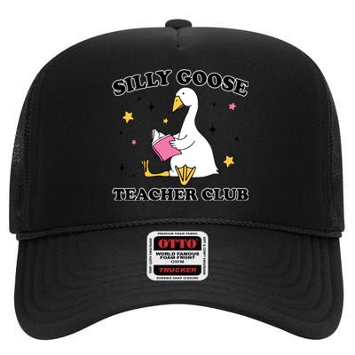 Silly Goose Teacher Club High Crown Mesh Back Trucker Hat