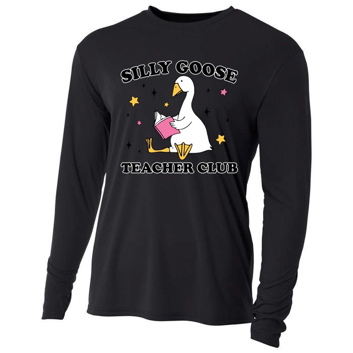 Silly Goose Teacher Club Cooling Performance Long Sleeve Crew