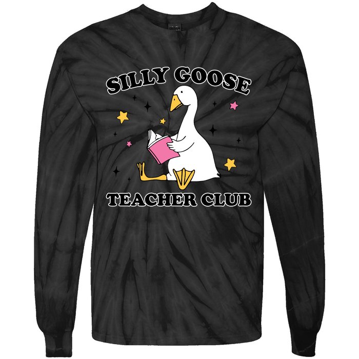 Silly Goose Teacher Club Tie-Dye Long Sleeve Shirt