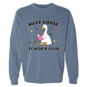 Silly Goose Teacher Club Garment-Dyed Sweatshirt