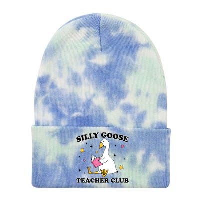 Silly Goose Teacher Club Tie Dye 12in Knit Beanie