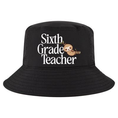 Sixth Grade Teacher Sloth Back To School 6Th Grade Gift Cool Comfort Performance Bucket Hat