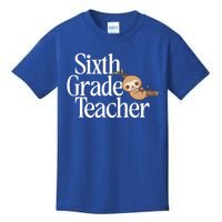 Sixth Grade Teacher Sloth Back To School 6Th Grade Gift Kids T-Shirt