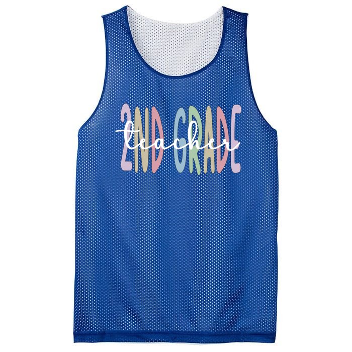 Second Grade Teacher Appreciation 2Nd Grade Teacher Great Gift Mesh Reversible Basketball Jersey Tank