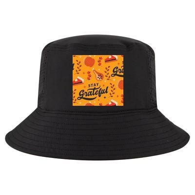 Stay Grateful Thanksgiving Holiday Cool Comfort Performance Bucket Hat