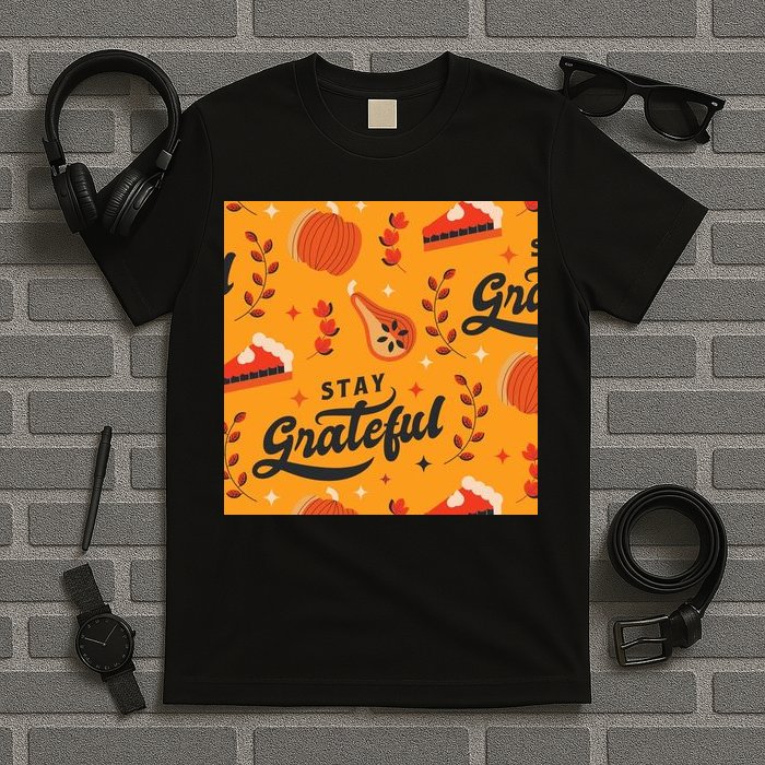 Stay Grateful Thanksgiving Holiday T-Shirt