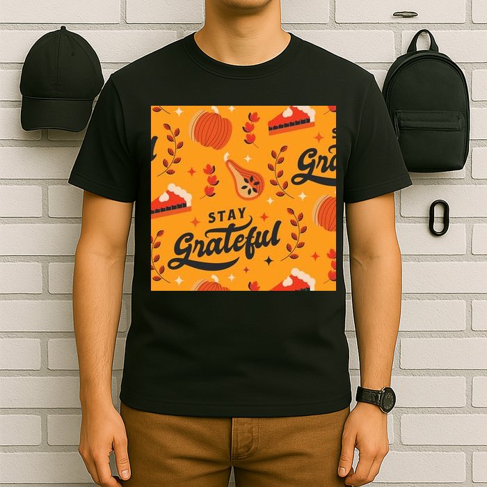 Stay Grateful Thanksgiving Holiday T-Shirt