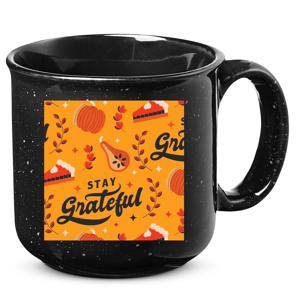 Stay Grateful Thanksgiving Holiday 15oz Campfire Ceramic Mug