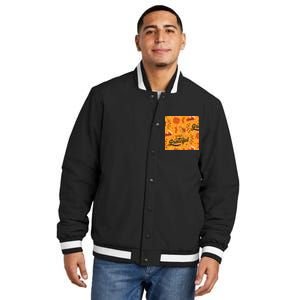 Stay Grateful Thanksgiving Holiday Insulated Varsity Jacket