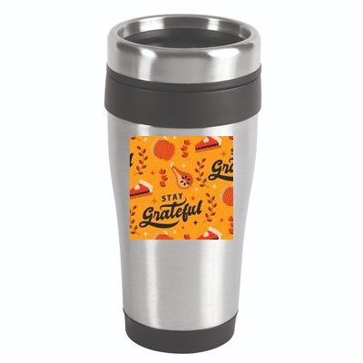 Stay Grateful Thanksgiving Holiday 16oz Travel Tumbler