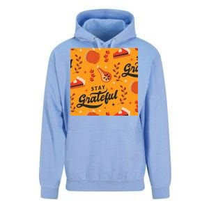 Stay Grateful Thanksgiving Holiday Unisex Surf Hoodie