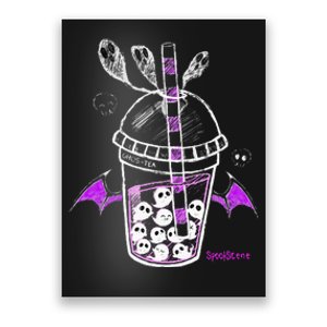 Spookscene Ghos Tea Spooky Boba Emo Goth Alt Purple Poster