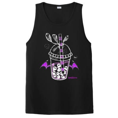 Spookscene Ghos Tea Spooky Boba Emo Goth Alt Purple PosiCharge Competitor Tank