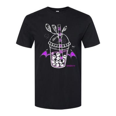 Spookscene Ghos Tea Spooky Boba Emo Goth Alt Purple Softstyle CVC T-Shirt