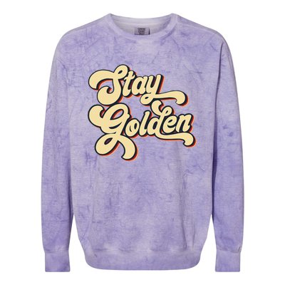 Stay Golden  The Golden Colorblast Crewneck Sweatshirt