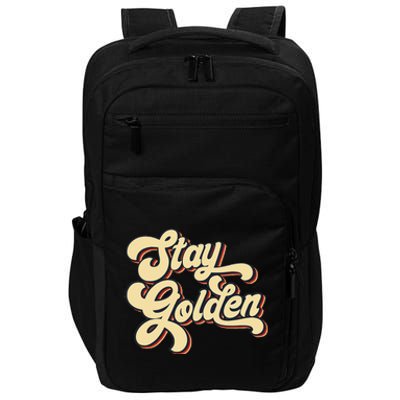 Stay Golden  The Golden Impact Tech Backpack