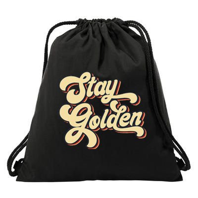 Stay Golden  The Golden Drawstring Bag