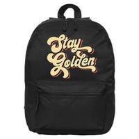 Stay Golden  The Golden 16 in Basic Backpack