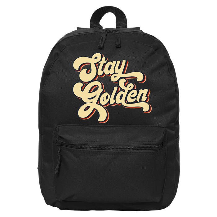 Stay Golden  The Golden 16 in Basic Backpack