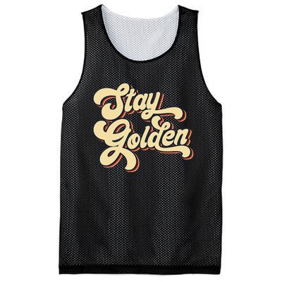 Stay Golden  The Golden Mesh Reversible Basketball Jersey Tank