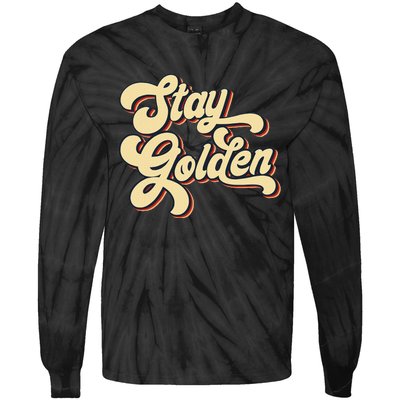 Stay Golden  The Golden Tie-Dye Long Sleeve Shirt