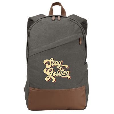 Stay Golden  The Golden Cotton Canvas Backpack