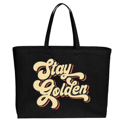 Stay Golden  The Golden Cotton Canvas Jumbo Tote