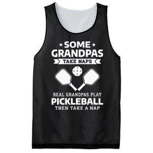 Some Grandpas Take Naps Real Grandpas Play Pickleball Mesh Reversible Basketball Jersey Tank