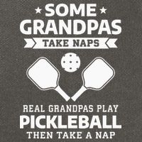 Some Grandpas Take Naps Real Grandpas Play Pickleball Cotton Canvas Backpack