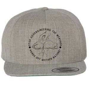 Stop Geoengineering The Weather Antigovernment Wool Snapback Cap