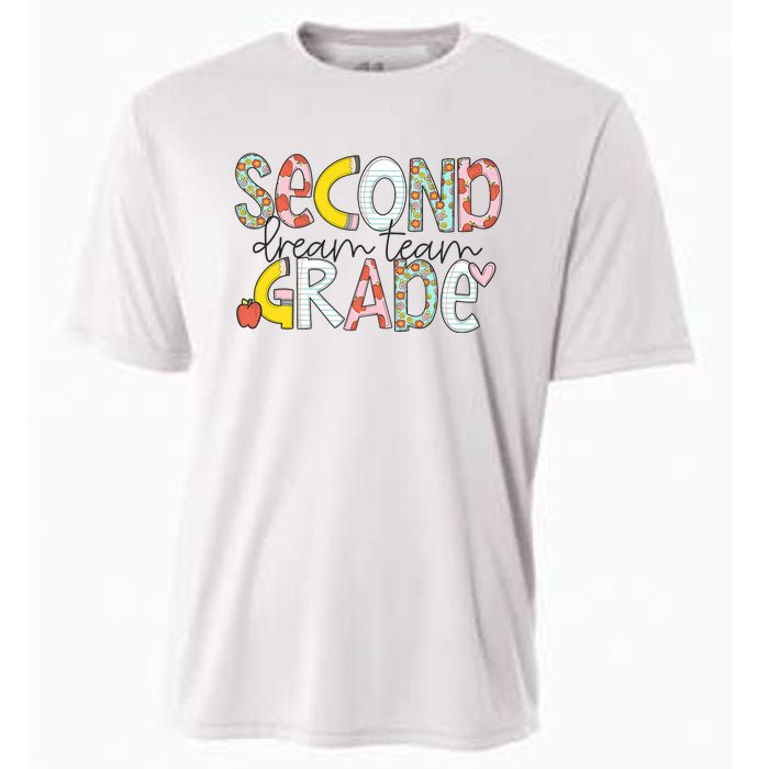 Second Grade Teacher Back To School 2nd Grade Dream Team Cooling Performance Crew T-Shirt