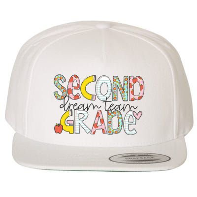 Second Grade Teacher Back To School 2nd Grade Dream Team Wool Snapback Cap