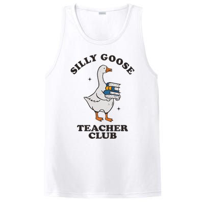 Silly Goose Teacher Club Funny Silly Teacher PosiCharge Competitor Tank