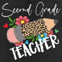 Second Grade Teacher Leopard Pencil 2nd Grade Teacher Adult Drive Performance Visor