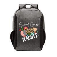 Second Grade Teacher Leopard Pencil 2nd Grade Teacher Vector Backpack