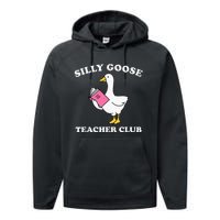 Silly Goose Teacher Club Back To School Teacher Silly Goose Performance Fleece Hoodie